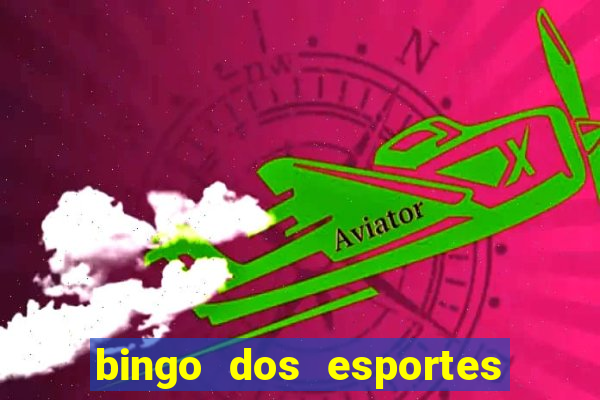 bingo dos esportes para imprimir